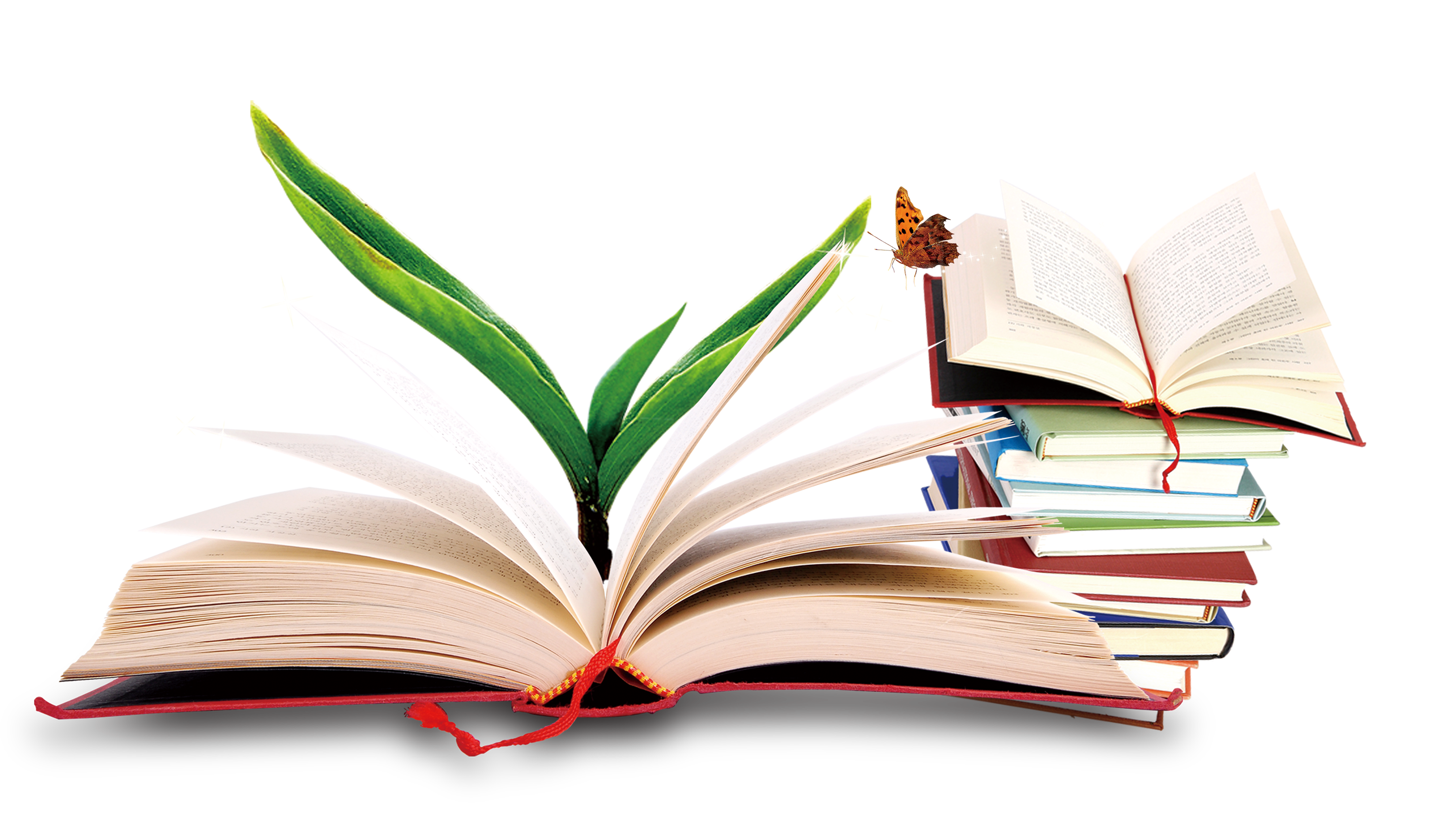 Books with plant